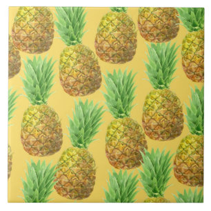 Ananas-Aquarellmuster Fliese