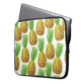 Ananas-Aquarellmuster Laptopschutzhülle (Vorderseite Links)