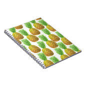 Ananas-Aquarellmuster Notizblock (Rechte Seite)
