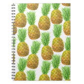 Ananas-Aquarellmuster Notizblock (Vorderseite)