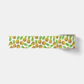 Ananas-Aquarellmuster Satinband (Vorderseite)