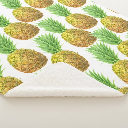 Ananas-Aquarellmuster Sherpadecke (3/4)