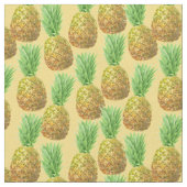 Ananas-Aquarellmuster Stoff (Nahaufnahme)