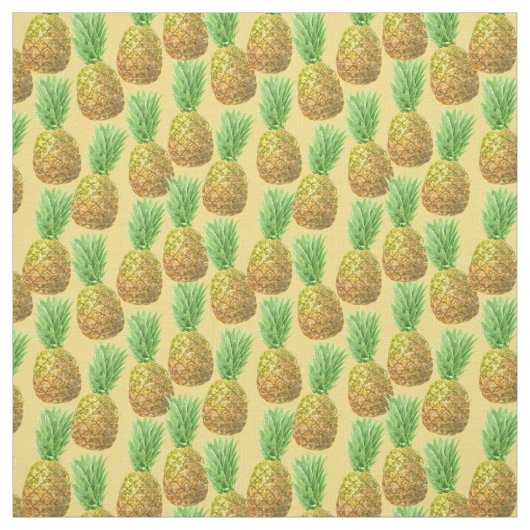 Ananas-Aquarellmuster Stoff (Muster)