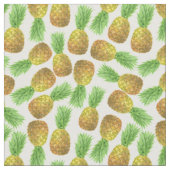 Ananas-Aquarellmuster Stoff (Nahaufnahme)