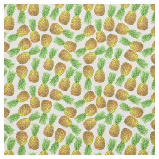 Ananas-Aquarellmuster Stoff (Muster)