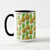 Ananas-Aquarellmuster Tasse (Links)