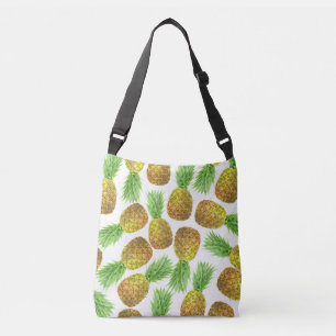 Ananas-Aquarellmuster Tragetaschen Mit Langen Trägern