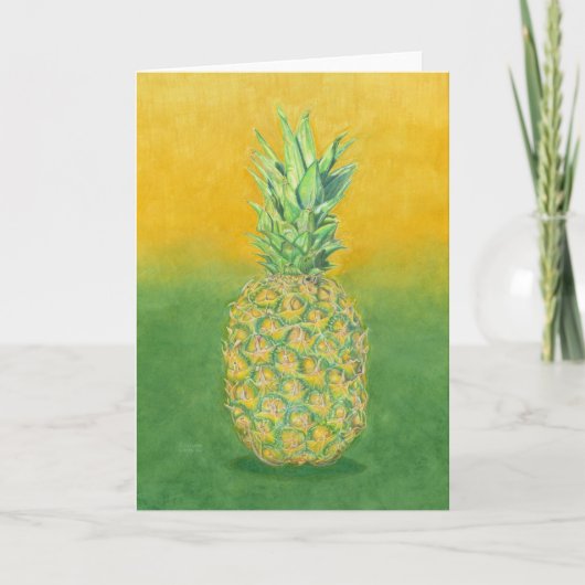 Ananas Art Faltkarte Karte (Vorderseite)
