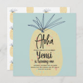 Ananas Art Geburtstag Tropischer Sommer Aloha (Vorne/Hinten)