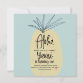 Ananas Art Geburtstag Tropischer Sommer Aloha (Vorderseite)