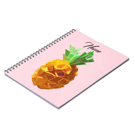 Ananas Art Individuelle Name Notebook Notizblock (Linke Seite)