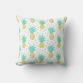 Ananas Art Turquoise Muster Pillow Kissen