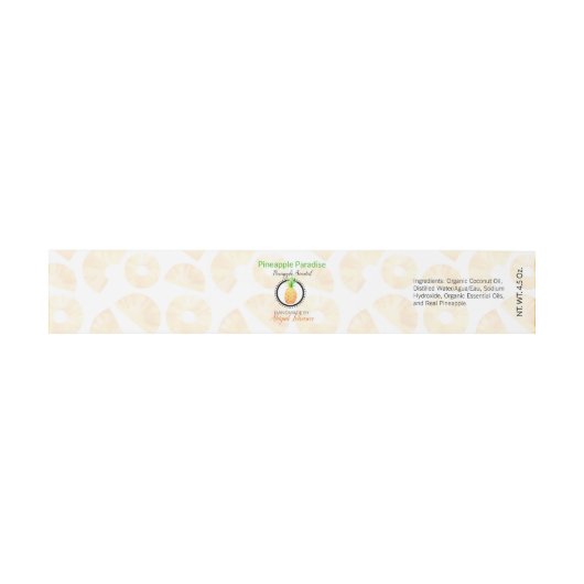 Ananas Artisan Soap Band Packung (Flach)