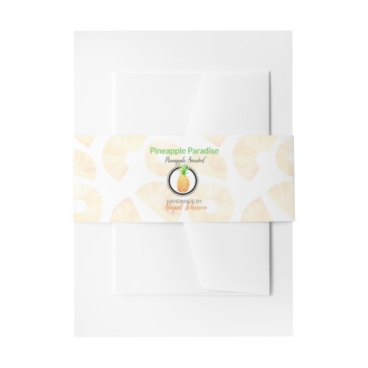 Ananas Artisan Soap Band Packung (Vorderseite Beispiel)