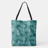 Ananas auf Aquamarin Tasche (Rückseite)
