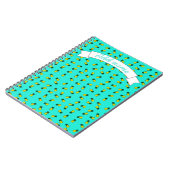 Ananas auf blauem Hintergrund Notizblock (Linke Seite)