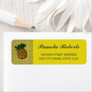 Ananas auf Blockmuster