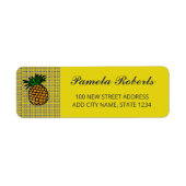 Ananas auf Blockmuster (Vorne)