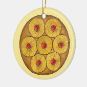 Ananas Auf dem Kopf Backkuchen Kirschen backen Des Keramik Ornament (Links)
