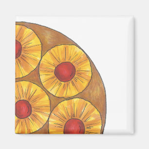 Ananas Auf dem Kopf Cake Cherry Feinschmecker Magn Magnet