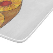Ananas Auf dem Kopf Cake Kitchen Cutting Board Schneidebrett (Ecke)