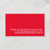 Ananas Auf dem Kopf Kuchen gebacken mit Bäckerei D Visitenkarte (Rückseite)