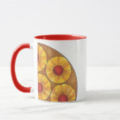 Ananas Auf dem Kopf Torte Kirsche Feinschmecker Ta Tasse (Links)