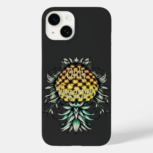 Ananas auf den Kopf nur zusammen Case-Mate iPhone Hülle (Rückseite)