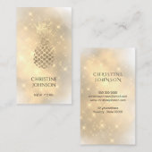 Ananas auf der Goldstaubkarte Visitenkarte (Vorne/Hinten)