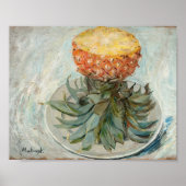 Ananas auf einer Platte | Tadeusz Makowski Poster (Vorne)