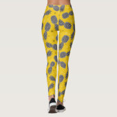 Ananas auf Gold 2 Leggings (Rückseite)