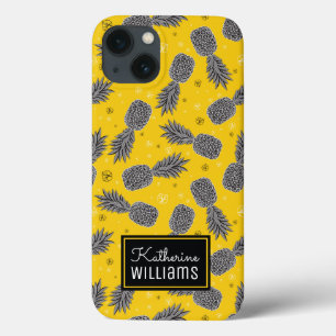 Ananas auf Gold addieren Ihren Namen Case-Mate iPhone Hülle