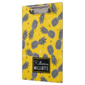 Ananas auf Gold | addieren Ihren Namen Klemmbrett (Links)