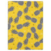 Ananas auf Gold | addieren Ihren Namen Klemmbrett (Rückseite)
