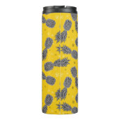 Ananas auf Gold | addieren Ihren Namen Thermosbecher (Rückseite)