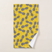 Ananas auf Gold Badhandtuch Set (Handtuch)