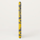 Ananas auf Gold Case-Mate iPhone Hülle (Hinten/Links)