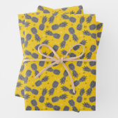 Ananas auf Gold Geschenkpapier Set (Beispiel)