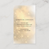 Ananas auf Goldstaub Visitenkarte (Rückseite)
