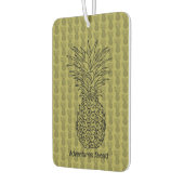 Ananas auf grünem Hintergrund Muster Autolufterfrischer (Links)