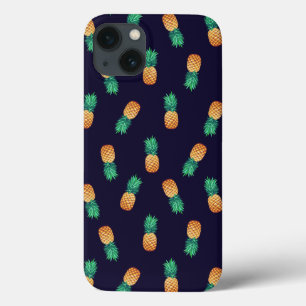 Ananas auf Marine iPhone 13 Hülle