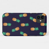 Ananas auf Marine Case-Mate iPhone Hülle (Rückseite (Horizontal))