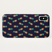 Ananas auf Marine Case-Mate iPhone Hülle (Rückseite (Horizontal))