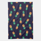 Ananas auf Marine Handtuch (Vertikal)