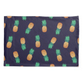 Ananas auf Marine Kissenbezug (Rückseite-Links)