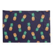 Ananas auf Marine Kissenbezug (Rückseite-Rechts)