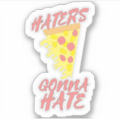 Ananas auf Pizza Epic Custom-Cut Vinyl Sticker (Vorderseite)