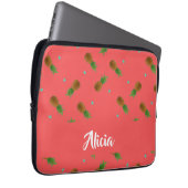 Ananas auf rosa laptopschutzhülle (Vorne Rechts)