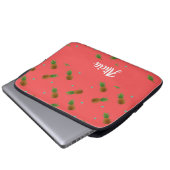 Ananas auf rosa laptopschutzhülle (Vorne Knopf)